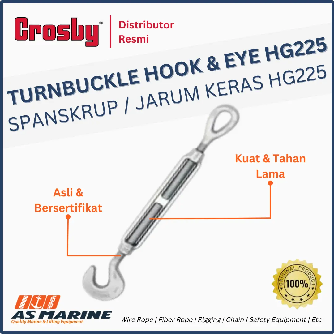 turnbuckle hook eye crosby hg225